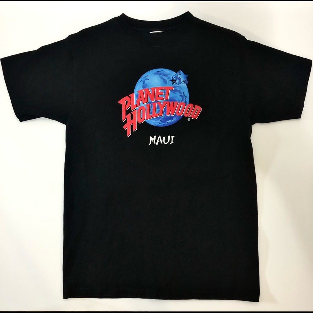 Vintage Planet Hollywood Black Crew Graphic Tee